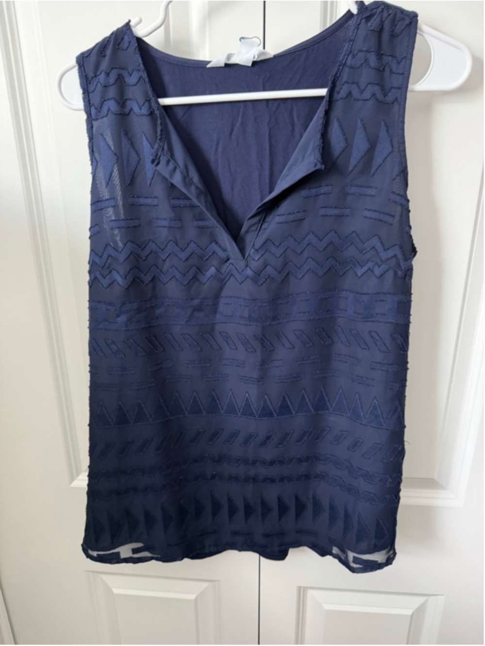 Market & Spruce Navy Tank Top L